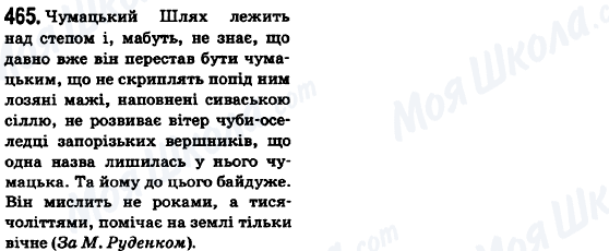 ГДЗ Українська мова 6 клас сторінка 465