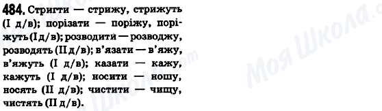 ГДЗ Українська мова 6 клас сторінка 484