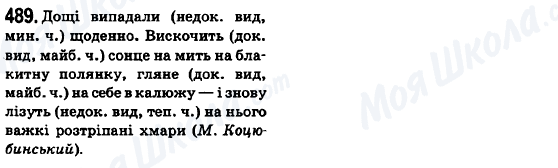 ГДЗ Українська мова 6 клас сторінка 489