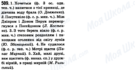 ГДЗ Українська мова 6 клас сторінка 509