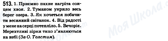 ГДЗ Українська мова 6 клас сторінка 513