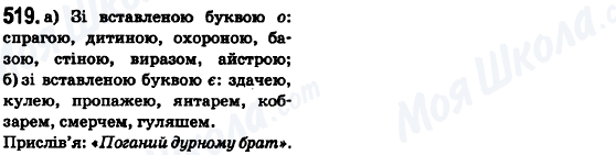 ГДЗ Українська мова 6 клас сторінка 519