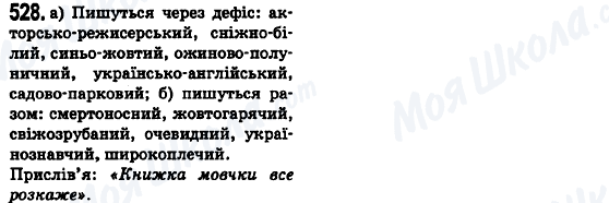 ГДЗ Українська мова 6 клас сторінка 528