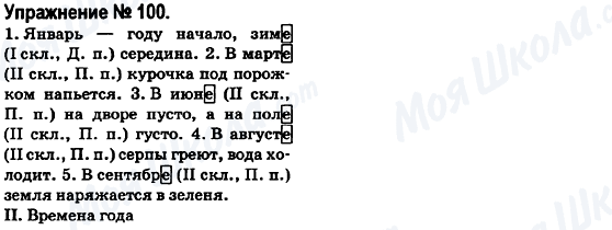 ГДЗ Російська мова 6 клас сторінка 100