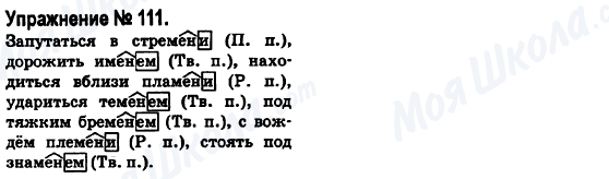 ГДЗ Російська мова 6 клас сторінка 111