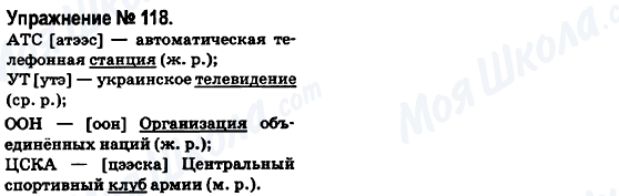 ГДЗ Русский язык 6 класс страница 118