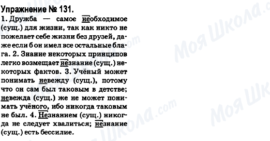 ГДЗ Російська мова 6 клас сторінка 131