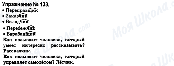 ГДЗ Російська мова 6 клас сторінка 133