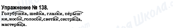 ГДЗ Російська мова 6 клас сторінка 138