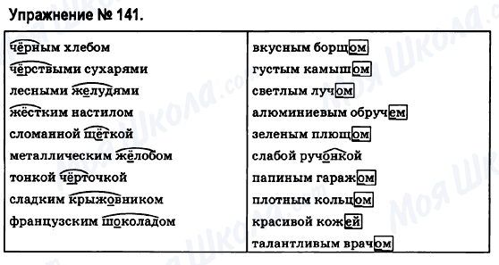 ГДЗ Русский язык 6 класс страница 141