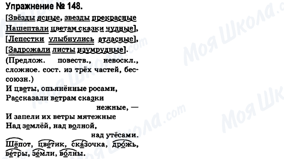 ГДЗ Російська мова 6 клас сторінка 148