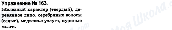 ГДЗ Російська мова 6 клас сторінка 163