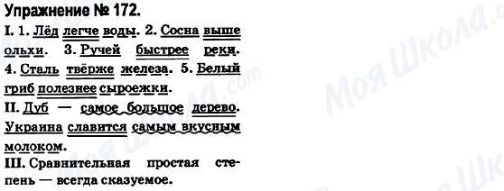 ГДЗ Російська мова 6 клас сторінка 172