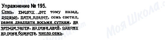 ГДЗ Російська мова 6 клас сторінка 195