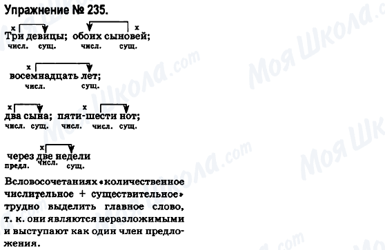 ГДЗ Російська мова 6 клас сторінка 235