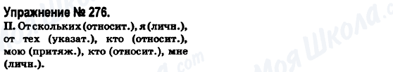 ГДЗ Російська мова 6 клас сторінка 276