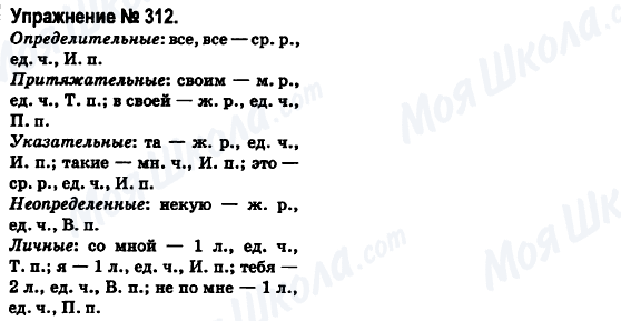 ГДЗ Русский язык 6 класс страница 312