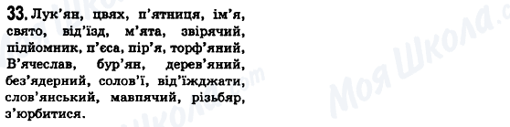 ГДЗ Укр мова 6 класс страница 33