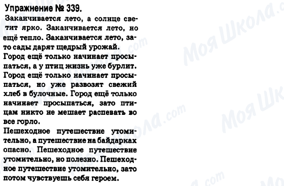 ГДЗ Російська мова 6 клас сторінка 339