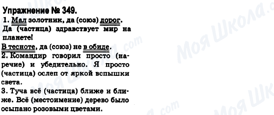 ГДЗ Російська мова 6 клас сторінка 349