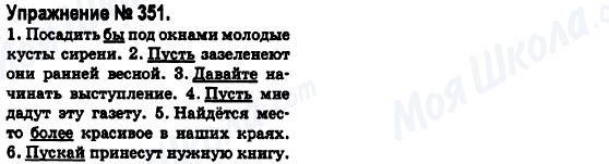 ГДЗ Російська мова 6 клас сторінка 351