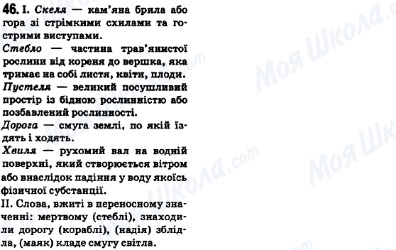 ГДЗ Українська мова 6 клас сторінка 46