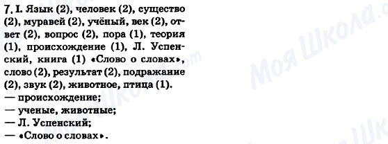 ГДЗ Російська мова 6 клас сторінка 7