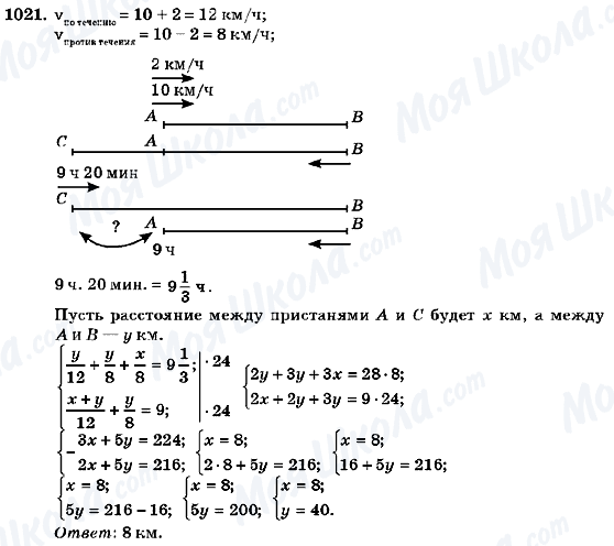 ГДЗ Алгебра 7 класс страница 1021
