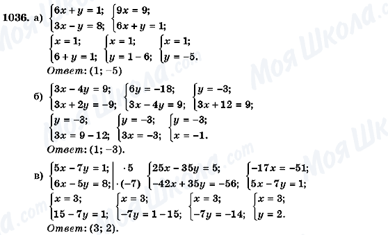 ГДЗ Алгебра 7 клас сторінка 1036
