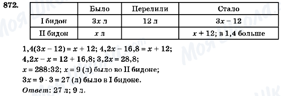ГДЗ Алгебра 7 клас сторінка 872