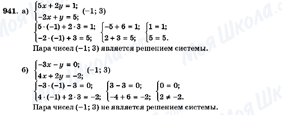ГДЗ Алгебра 7 клас сторінка 941