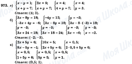 ГДЗ Алгебра 7 класс страница 973