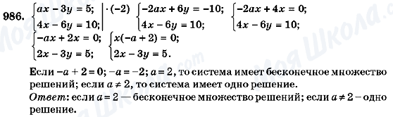 ГДЗ Алгебра 7 клас сторінка 986