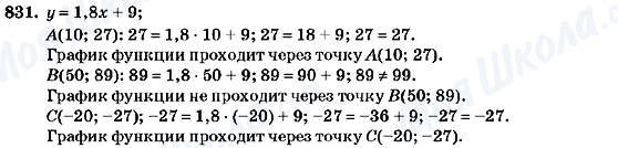 ГДЗ Алгебра 7 класс страница 831