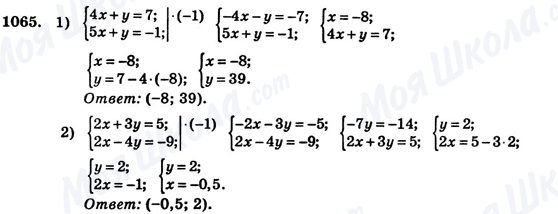 ГДЗ Алгебра 7 клас сторінка 1065