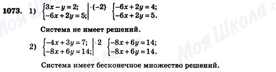 ГДЗ Алгебра 7 класс страница 1073