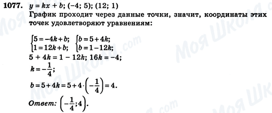 ГДЗ Алгебра 7 клас сторінка 1077