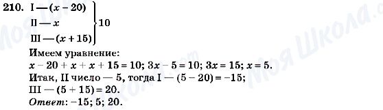 ГДЗ Алгебра 7 клас сторінка 210