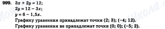ГДЗ Алгебра 7 клас сторінка 999