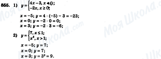 ГДЗ Алгебра 7 клас сторінка 855