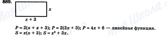 ГДЗ Алгебра 7 клас сторінка 889