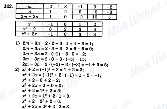 ГДЗ Алгебра 7 класс страница 142