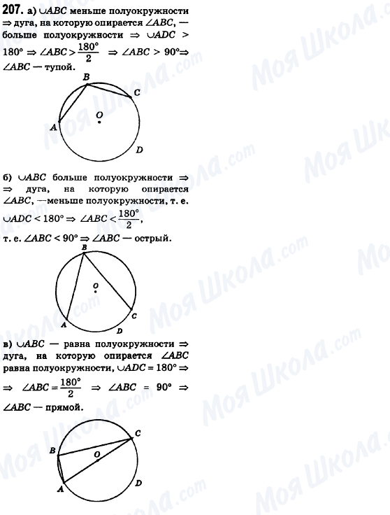 ГДЗ Геометрія 8 клас сторінка 207