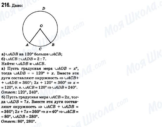 ГДЗ Геометрия 8 класс страница 216