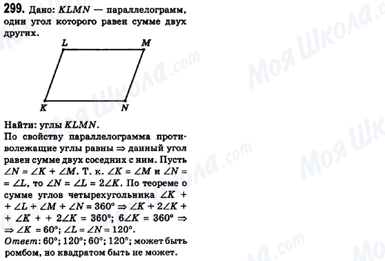 ГДЗ Геометрія 8 клас сторінка 299