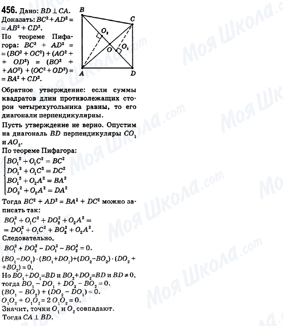 ГДЗ Геометрия 8 класс страница 456