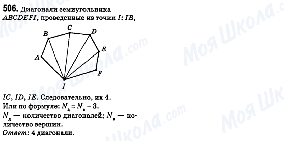 ГДЗ Геометрія 8 клас сторінка 506