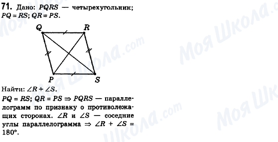 ГДЗ Геометрія 8 клас сторінка 71