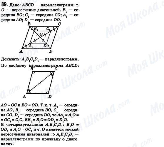 ГДЗ Геометрія 8 клас сторінка 89