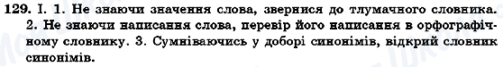 ГДЗ Українська мова 7 клас сторінка 129